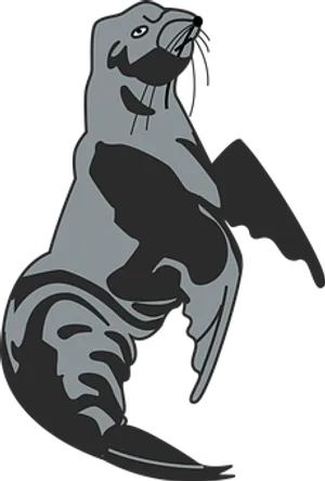 Stylized Seal Illustration