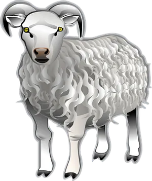 Stylized Sheep Illustration