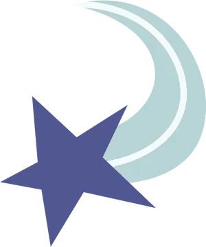 Stylized Shooting Star Graphic PNG image