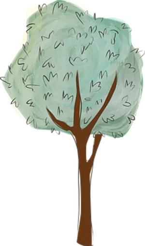 Stylized Sketchof Tree