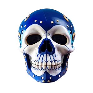 Stylized Skull Face Art PNG 06272024