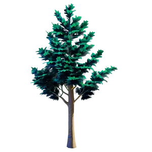 Stylized Small Tree PNG 06132024
