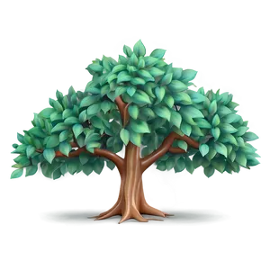 Stylized Small Tree PNG Xlw