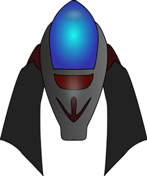 Stylized Spacecraft Vector Art