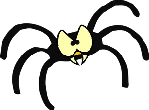 Stylized Spider Eye Clipart PNG