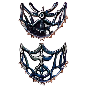 Stylized Spider Mask Design