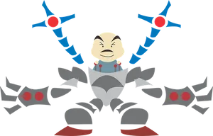 Stylized Spiderman Villain Vector