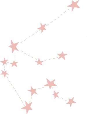 Stylized Star Constellation PNG image