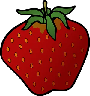 Stylized Strawberry Graphic PNG image