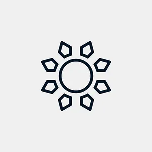 Stylized Sun Icon