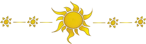 Stylized Sun Sequence PNG image
