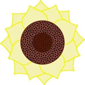 Stylized Sunflower Graphic