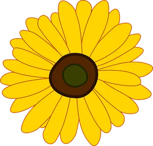 Stylized Sunflower Illustration