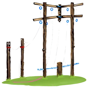 Stylized Telephone Pole PNG Knc8 PNG