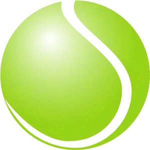 Stylized Tennis Ball Graphic PNG image