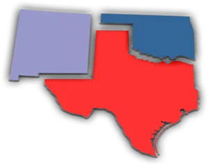 Stylized Texas Outline PNG image