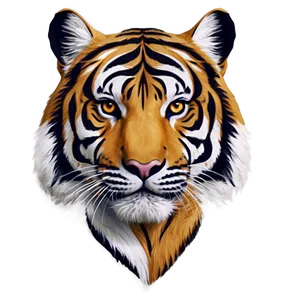 Stylized Tiger Face Graphic Png Wfi PNG image