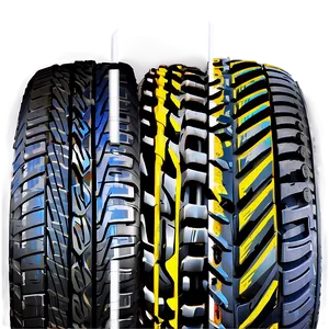 Stylized Tire Tracks PNG Lrs55 PNG