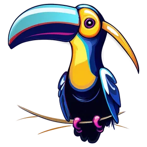 Stylized Toucan Vector Png 06112024 PNG image