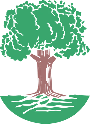 Stylized Tree Graphic PNG image