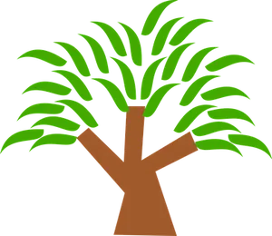 Stylized Vector Tree Illustration