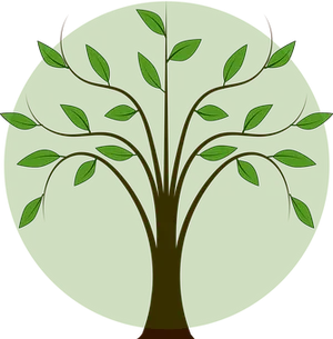 Stylized Vector Tree Illustration