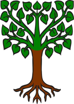Stylized Vector Tree Illustration