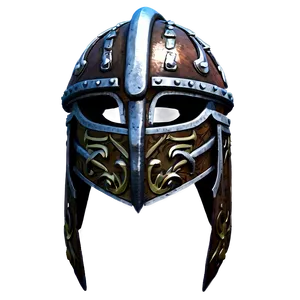 Stylized Viking Helmet PNG Fnu