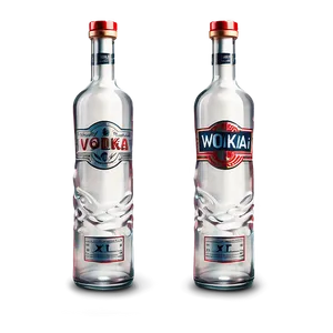 Stylized Vodka Bottle PNG Jka PNG