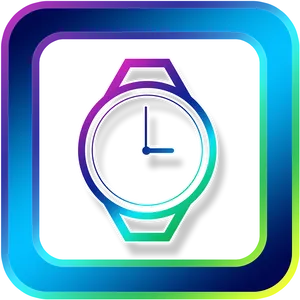 Stylized Watch Icon PNG image