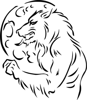 Stylized Werewolf Silhouette PNG