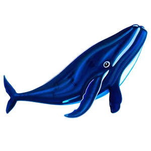 Stylized Whale Png 05232024 PNG image