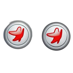 Stylized White Button PNG 06272024 PNG