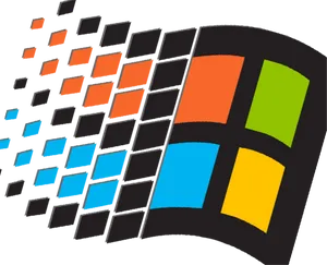 Stylized Windows Logo Art PNG image