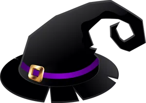 Stylized Witch Hat Illustration PNG image