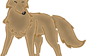 Stylized Wolf Silhouette PNG