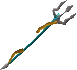 Stylized3 D Trident Design PNG image