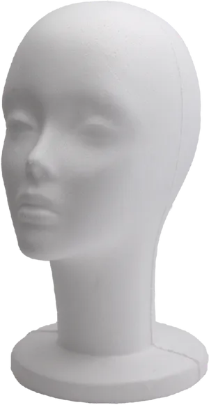 Styrofoam Mannequin Head Display PNG image