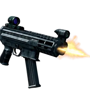 Submachine Gun Flash Effect PNG 06212024 PNG