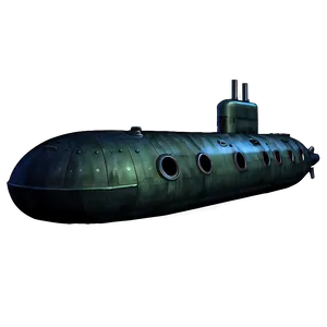 Submarine Illustration Png 05252024 PNG image