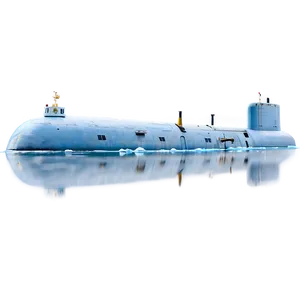 Submarine In Arctic Waters PNG 05252024 PNG