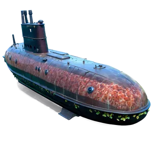 Submarine In Coral Reef PNG Ejr PNG