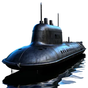 Submarine On Surface PNG Fay PNG