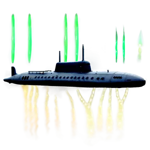Submarine With Lights PNG Ijv95 PNG