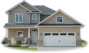 Suburban Housewith Garage