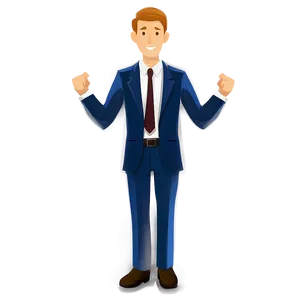 Successful Businessman Illustration PNG Dxx
