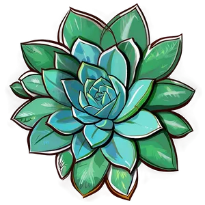 Succulent Drawing Png 77 PNG image