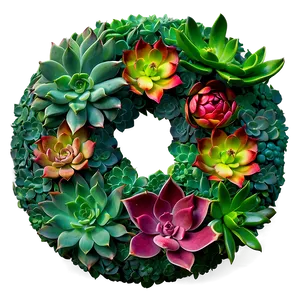 Succulent Wreath Making PNG Fld PNG
