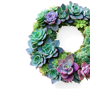 Succulent Wreath Png 24 PNG image