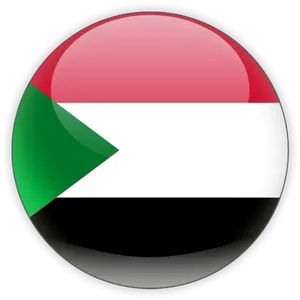 Sudanese_ Flag_ Button PNG image